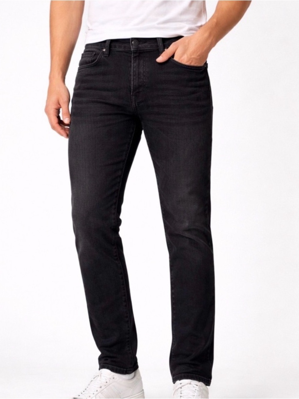 Stone Falcon Slim Fit Jeans Men’s 30x30 Black Stretch Denim(A321)✨